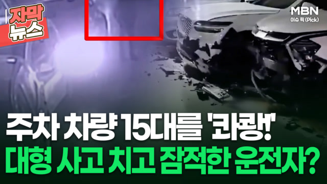 [자막뉴스] ＂전쟁터 같았다＂ 주차 차량 15대 들이받고 잠적한 운전자? | 이슈픽